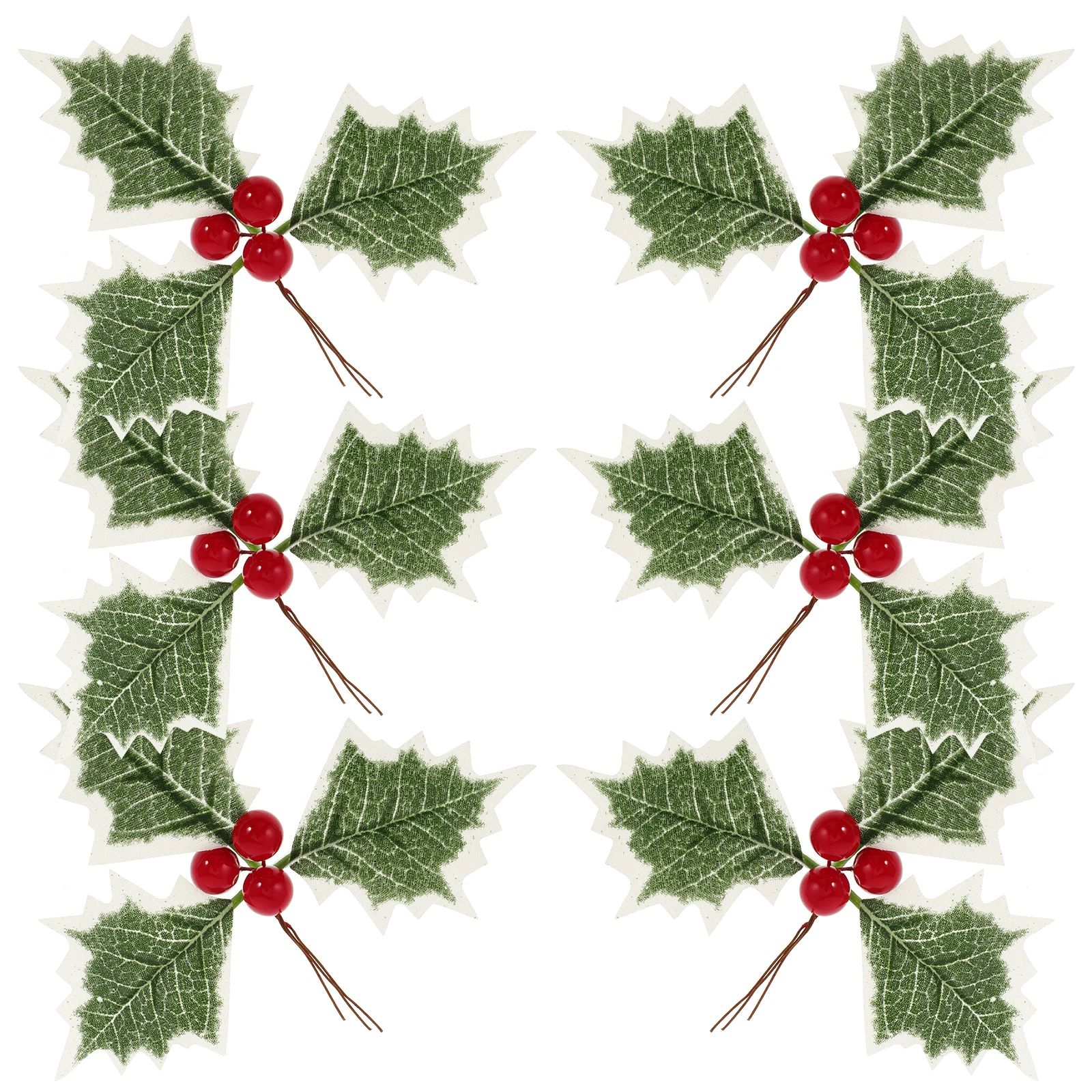 

6 Pcs Christmas Tree Garland Material Fake Plant Simulation Leaf Xmas Decorations Holiday Party Wedding Home Desktop Showcase