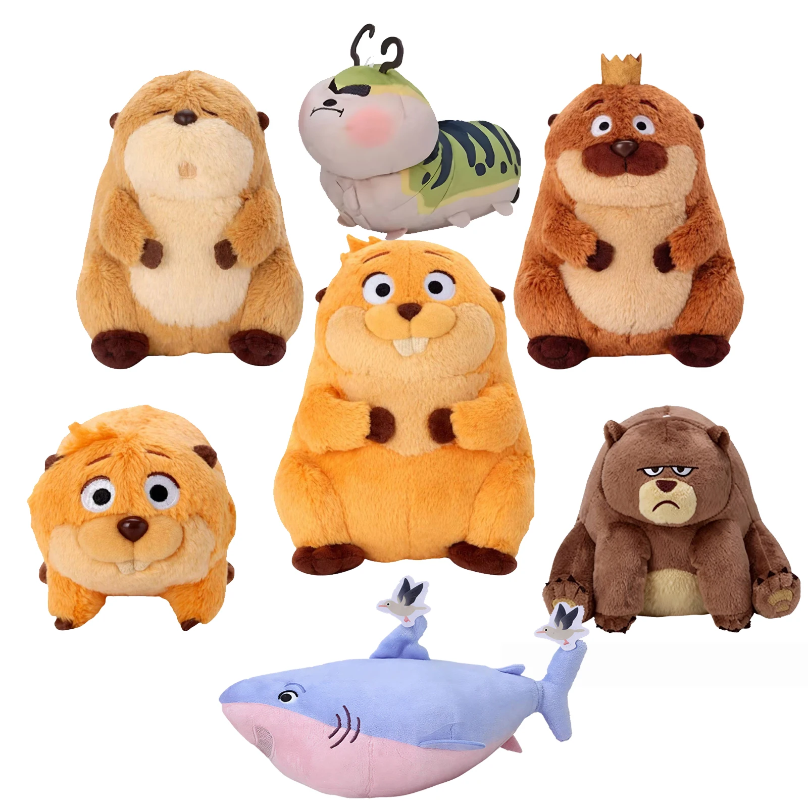 

Новая плюшевая игрушка-фигурка Hoppers Beaver Tom Lizard, аниме-персонаж, милая аниме-фигурка, настольное украшение, коллекционная, для подарка ребёнку