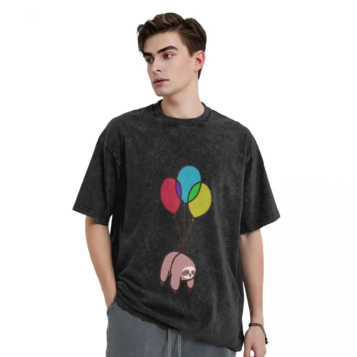 

Balloon Sloth T-Shirt plus size tops customs design your own boys whites hippie clothes mens t shirts casual stylish