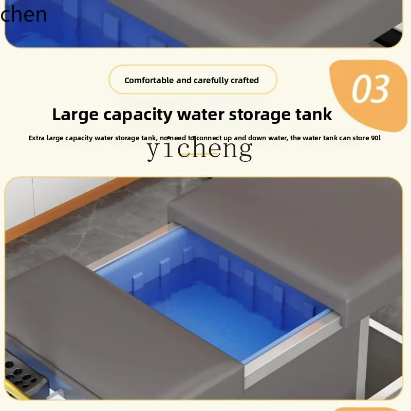 كرسي شامبو HXL لصالون الشعر، سرير الوجه المخصص يأتي مع وظيفة تخزين المياه دون توصيل بالماء