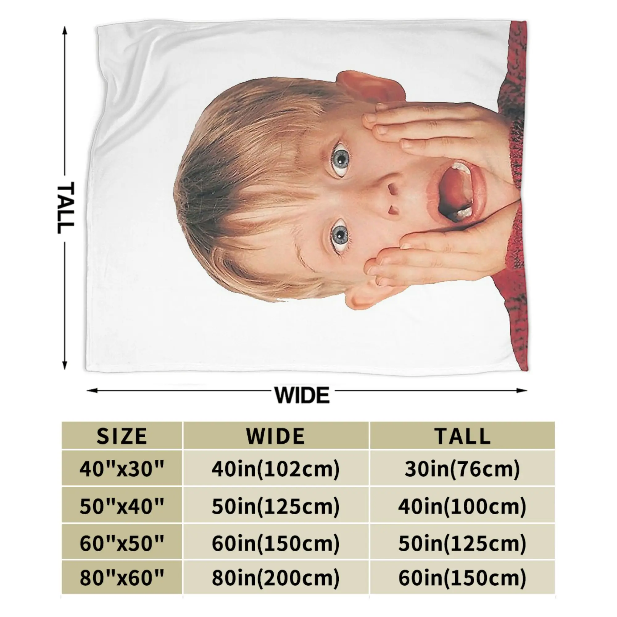 كيفن مكاليستر آه البطانيات الصوف الديكور عيد الميلاد المنزل وحده لينة رمي البطانيات للسرير غرفة نوم أفخم رقيقة لحاف #3