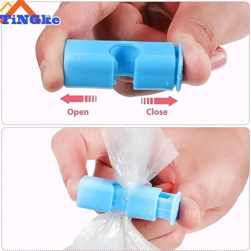 1~5PCS Reusable Food Sealing Bag Clip Fresh Food Storage Plastic Sealer Clamp Snack Bread Seal Bag Home Kitchen Storage Clips