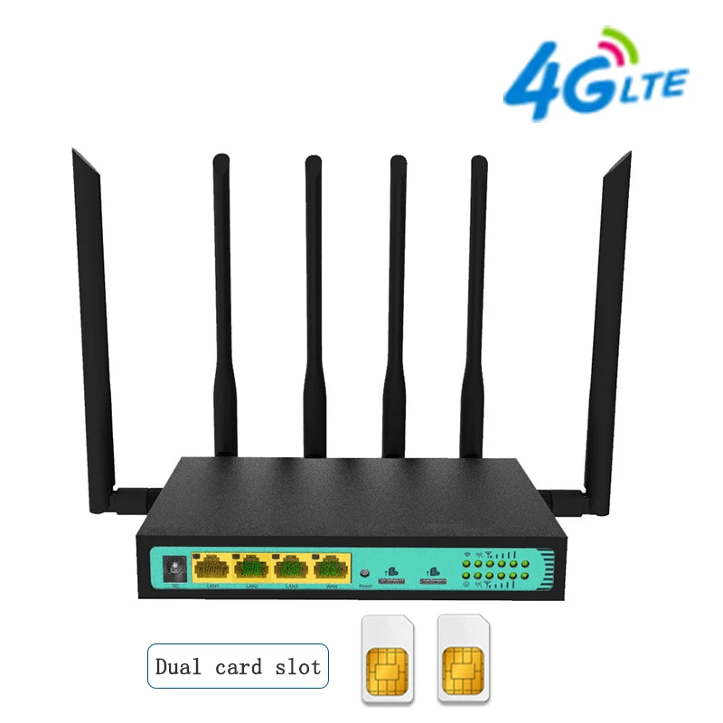 

3g 4g lte Wifi Router Wireless Modem Wi-fi 300Mbps Access Point Cpe With Dual Sim Card Slot for Home Office Outdoor