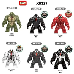 Marvel Mini Block Superhero Action Figure Venom macellazione adulti assemblare Block Toys Puzzle regali di compleanno per bambini