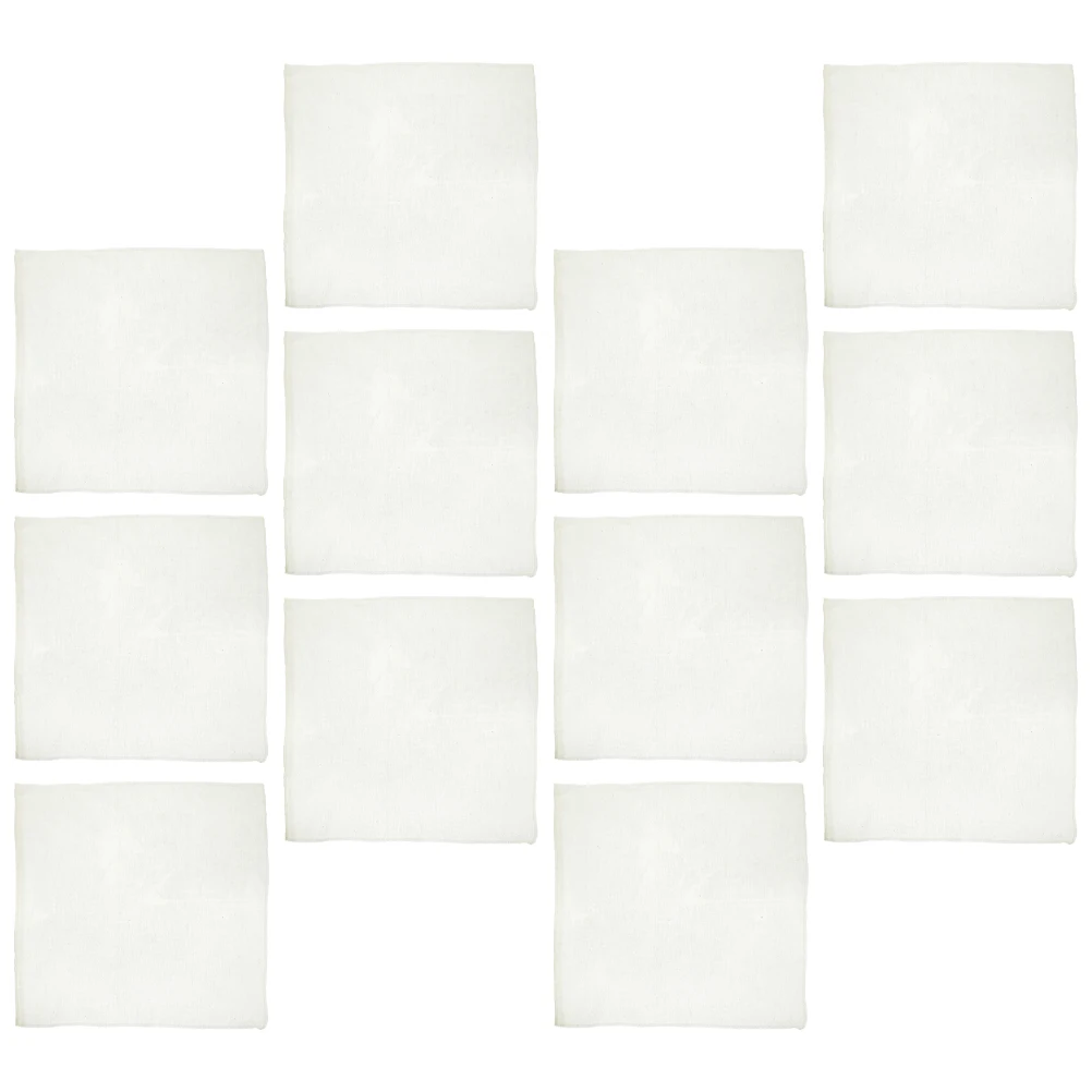 

12Pcs Cheesecloth for Cooking Cotton Fabric Straining Cloth Reusable Milk Soybean Milk Tofu Filter Kitchen Cloth