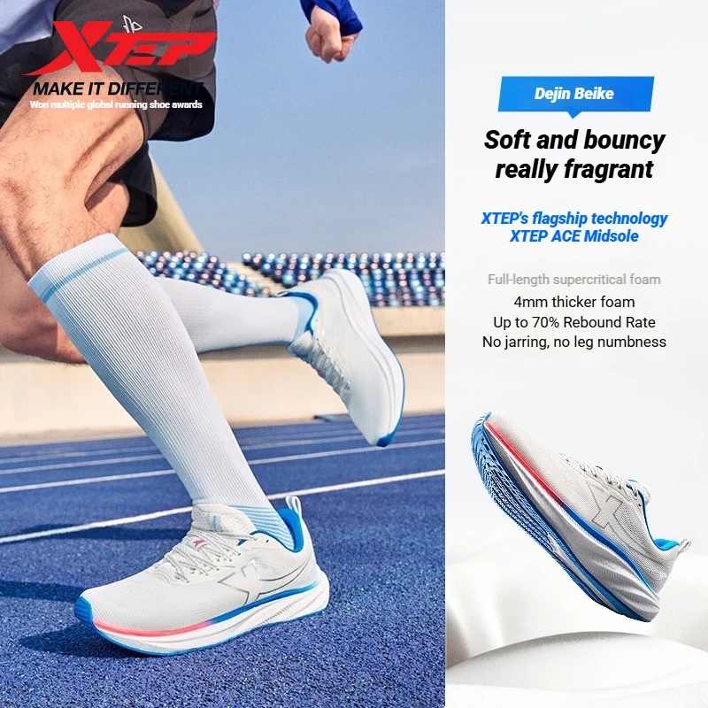 

Xtep PIONEER 2.0 Winter Mesh Sports For Men Sneakers Shock-Absorbing Lightweight Running Shoes Low Incline 874119110009