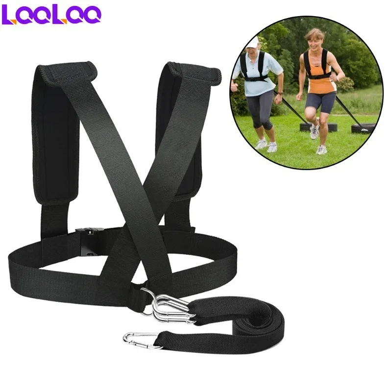 1Pcs Sled Harness Workout Resistance and Assistance Trainer Physical Training Resistance Rope Kit Improving Speed,Stamina