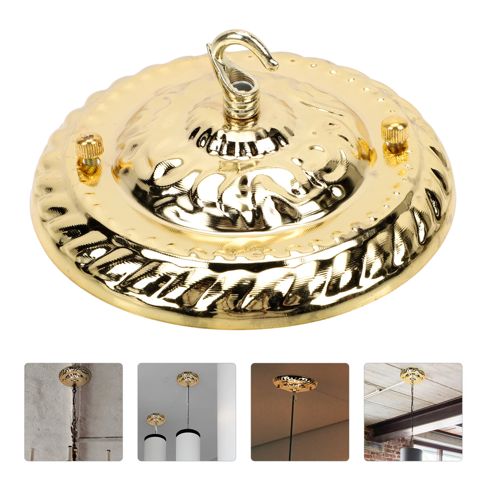 

1pcs Chandelier Ceiling Plate Light Holder Sturdy Base Vintage Minimalist Design For Retro Pendant Lights Durable Lamp