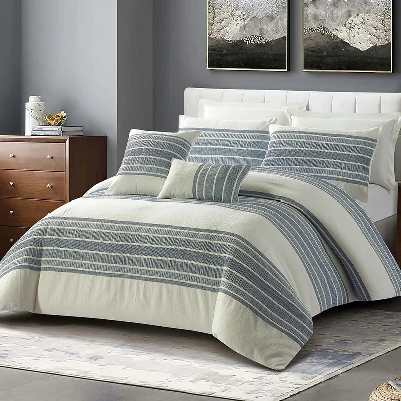 2025 Bedding Jacquard  Double Sides Duvet Luxury  7Pcs Comforter Set
