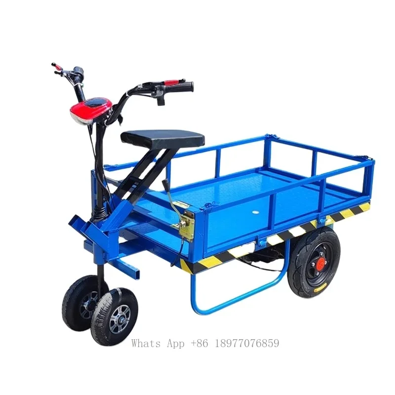 Electric Dumper Trolley Heavy Electric Goods Transport Trolley Construction Site Farm Materials Transport Electric Wheelbarrow