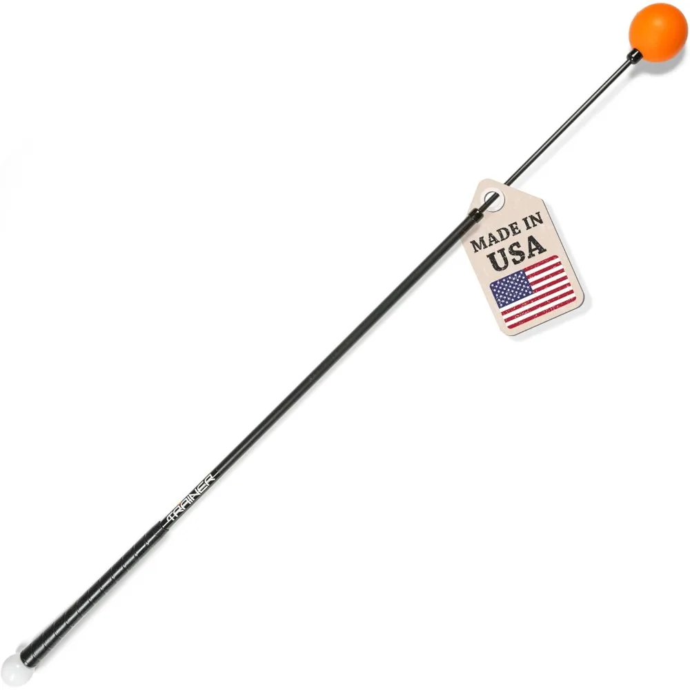 

Golf Swing Trainer Aid Patented & Made in USA for Improved Rhythm, Flexibility, Balance, Tempo, and Strength *American Made*