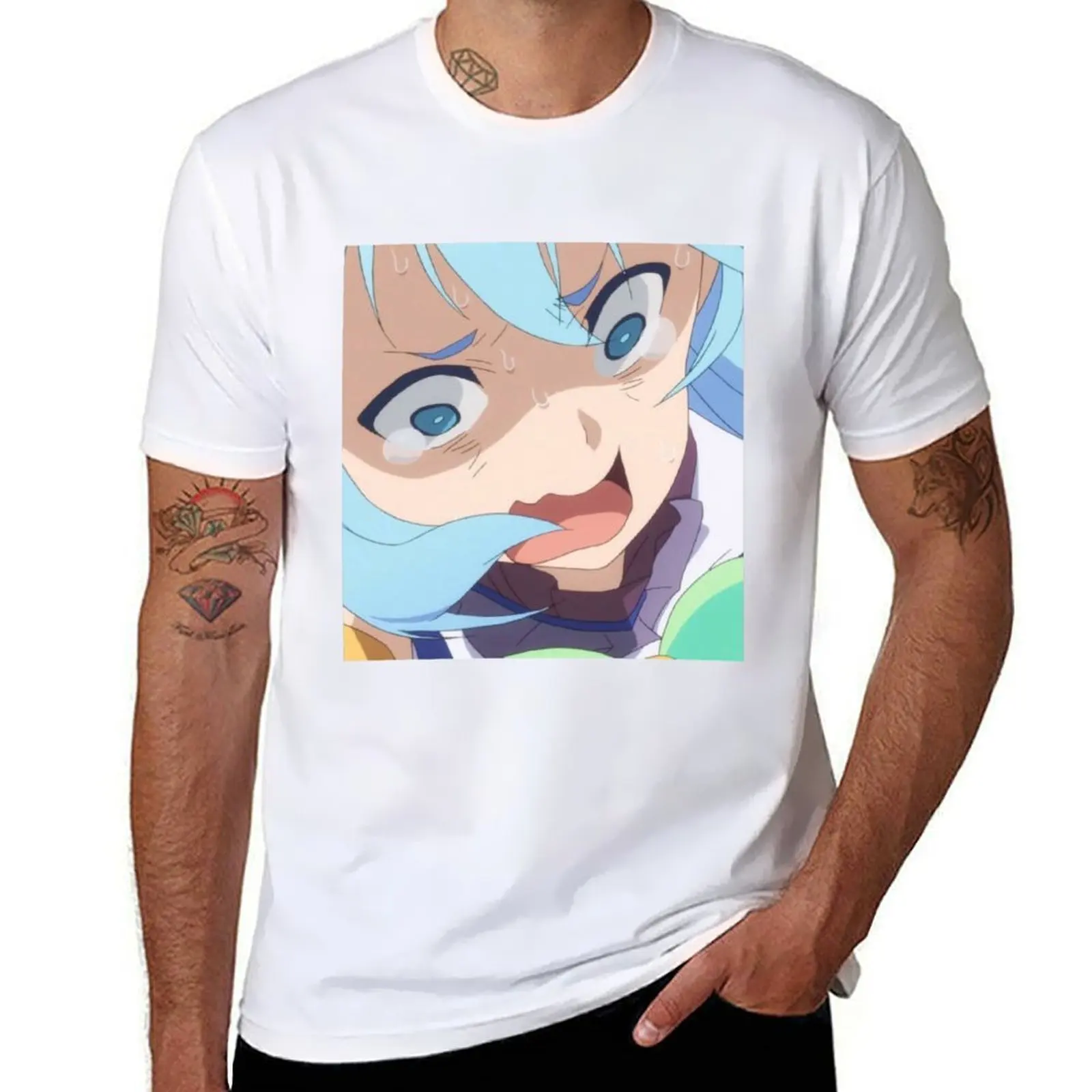 

Aqua crying T-Shirt t shirt for man t shirts designer T-Shirt