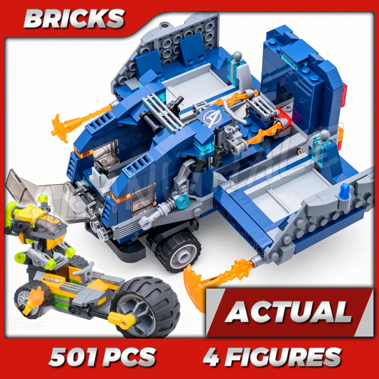 501pcs Super Fighter Revenger Truck Take-down Motor-trike Vehicles 11506 Building Kits toy Compatible With Bricks
