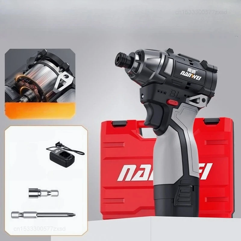 

Nanwei Brushless Lithium Electric Drill 16.8V Rechargeble Electric Drill USB Rechargeable Cordless Screwdriver Tools Set