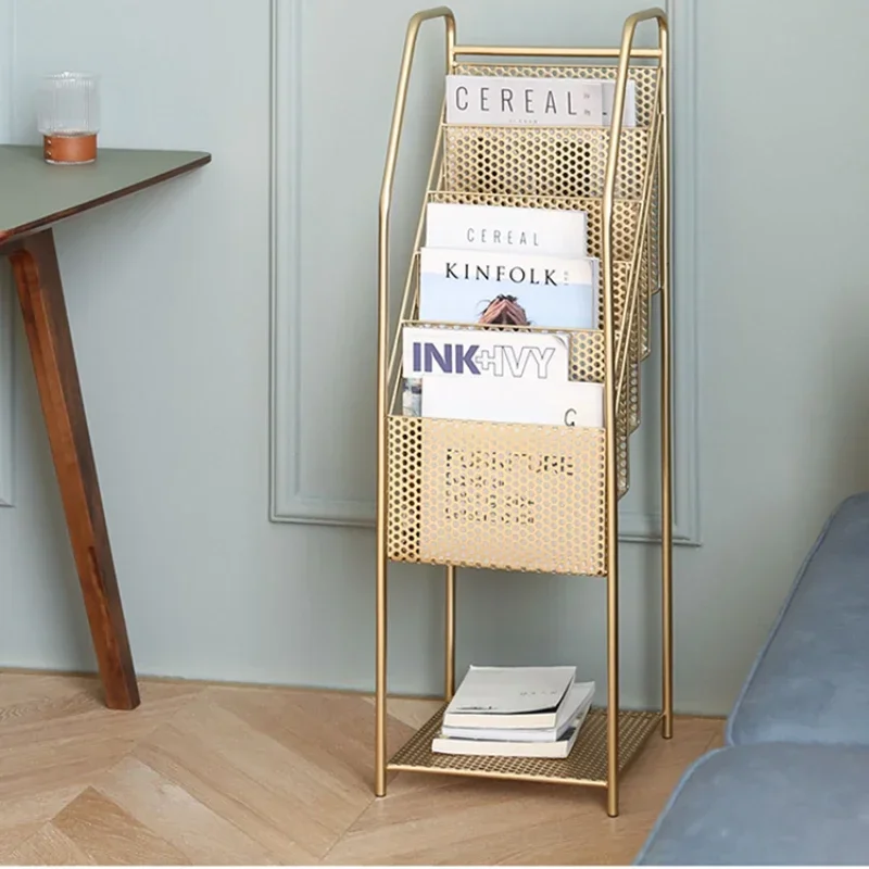 

Nordic Magazine Rack: Kids' Book and Newspaper Storage, Study Room Organizer, Library Display Shelves, Reading Material Holder