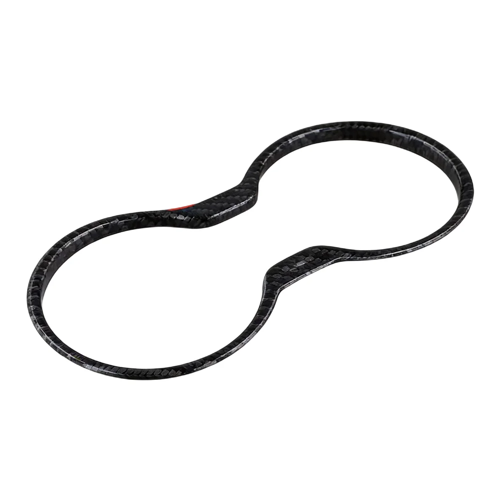 Upgrade to a Sleek Look with This Leather Cup Holder Trim Compatible with For Jeep For Grand For Cherokee (11 21)