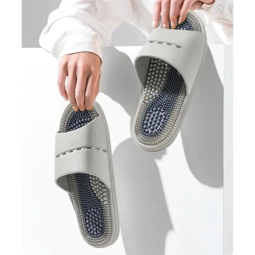 Summer massage Slipper Home Living Room Shoes PVC Female Women Male Flat Cloud Sandals Flip Flops Beach Slides Casual House 2025