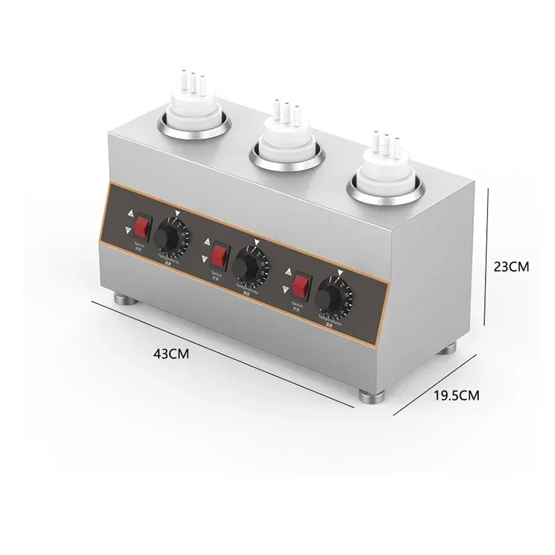 المنزلية 220 فولت المضادة للتآكل التجارية زجاجة صلصة دفئا الكهربائية الساخنة الجبن الشوكولاته صلصة الصويا سخان الفولاذ المقاوم للصدأ #2