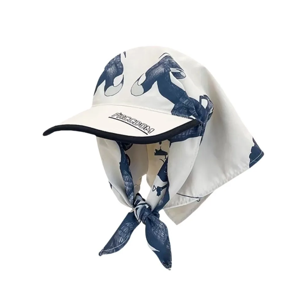 

Simple Sunscreen Dragon Claw Baseball Cap Vintage Hair Band Strappy Bandana Hat Fashion Bow Satin Headscarf Hat Girl
