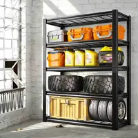 Nnovaroom  72" Adjustable Metal Double Layer Column Shelving, Commercial Grade Utility Rack for Warehouse, Basement, Kitchen 6