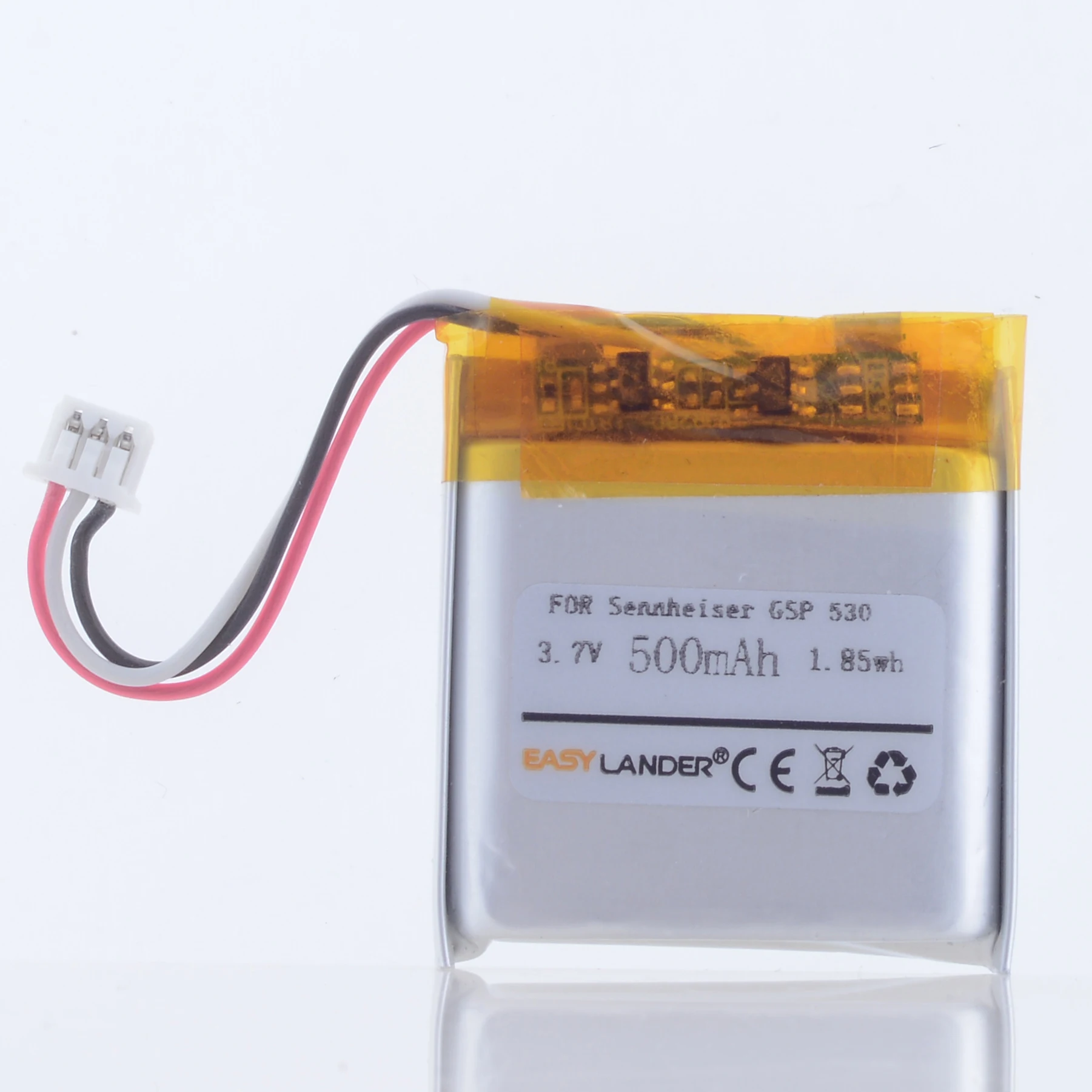 Bateria para fone de ouvido sem fio 3,7V 500mAh AHB 552826 TPC-2 Para Sennheiser GSP 670, 350, 500 GSP670 GSP350 GSP500