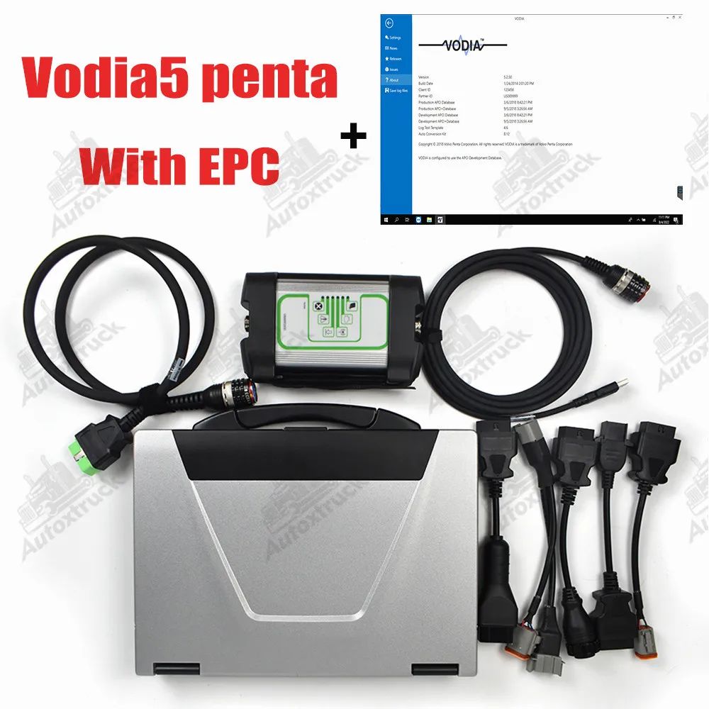 

CF52 Laptop VODIA5 EPC PENTA for penta diagnostic tool marine engine Industrial generator diagnosis scanner tool