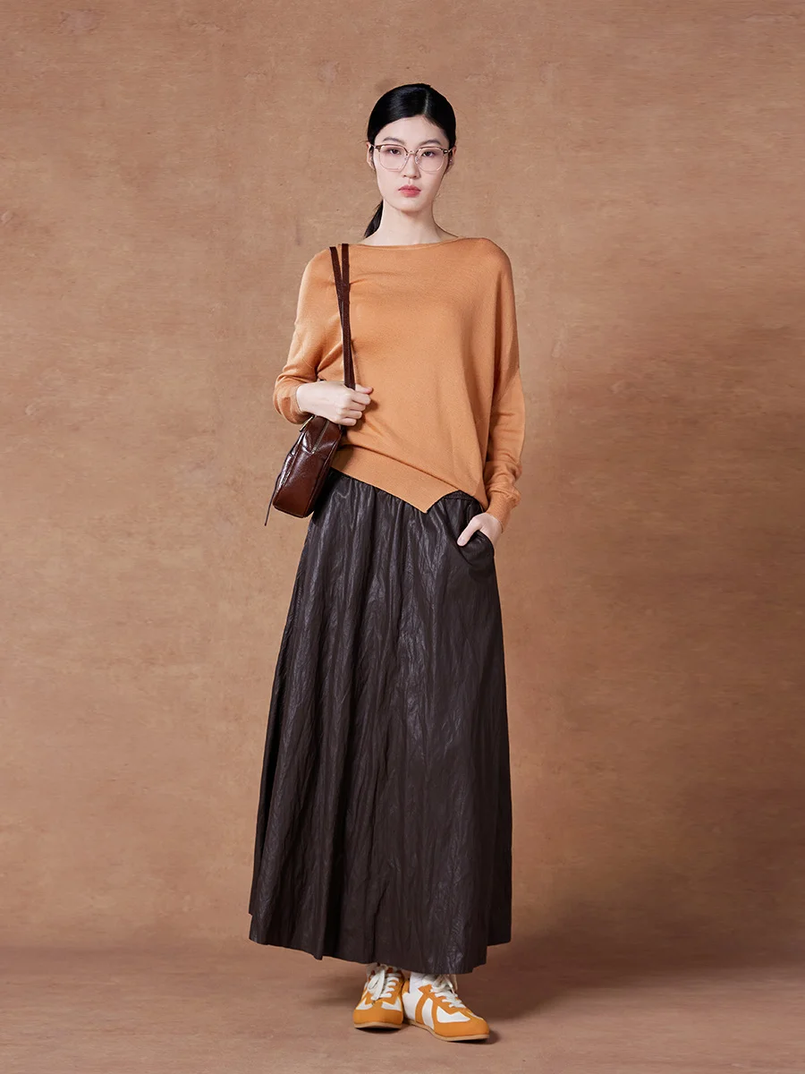 Comodo misto lana Maglieria Abbigliamento interno Design Sl in un unico pezzo Delicato sulla pelle Casual Vestibilità ampia Lunga Sve rotonda Ne