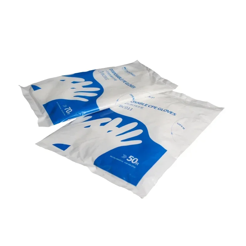 

Disposable Gloves Biosharp Non-slip PE Gloves Thickened Transparent BC001 70 Pcs/pack BC011 50 Pcs/pack Laboratory Gloves