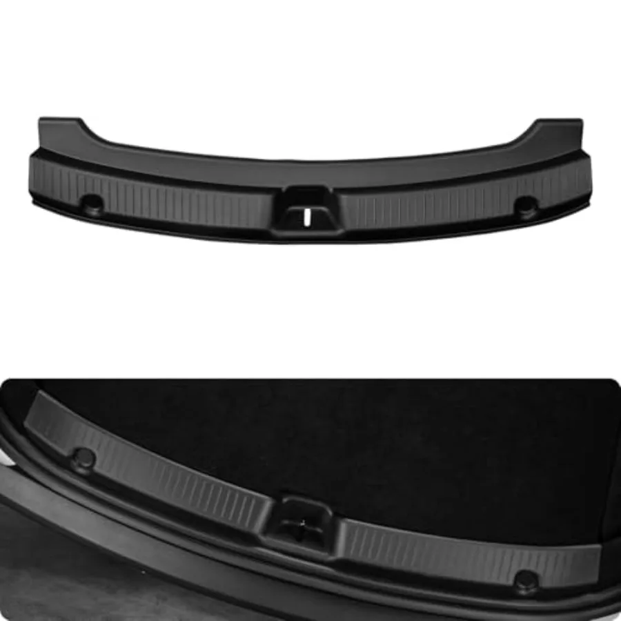 

Rear Bumper Guard for Tesla, Full Edge Coverage TPE Trunk Sill Protector, Anti-Scratch Shield for Dogs and Cargo Model Y Junipe