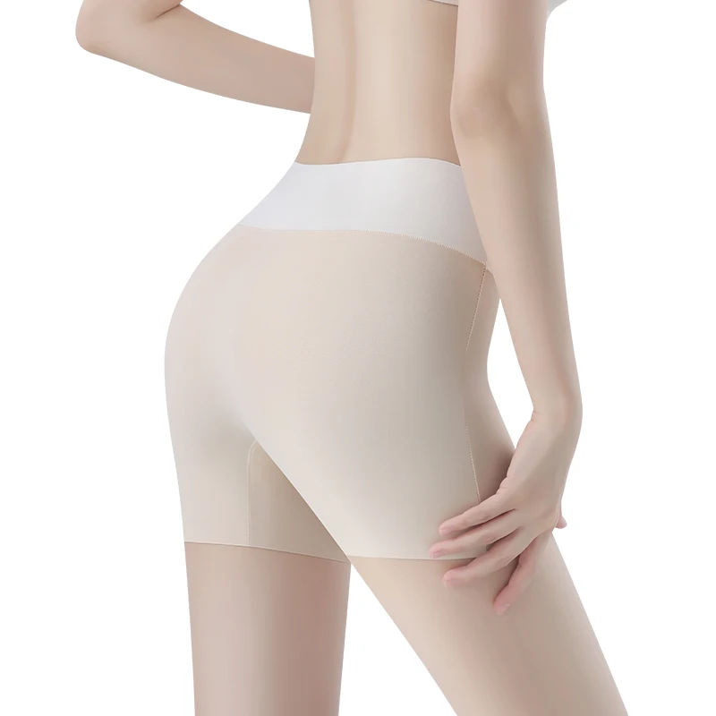 얼음 실크 안전 반바지 여성용 스커트 속옷 아래 반바지 여성 원활한 팬티 여성 복서 여성 여름 짧은 바지