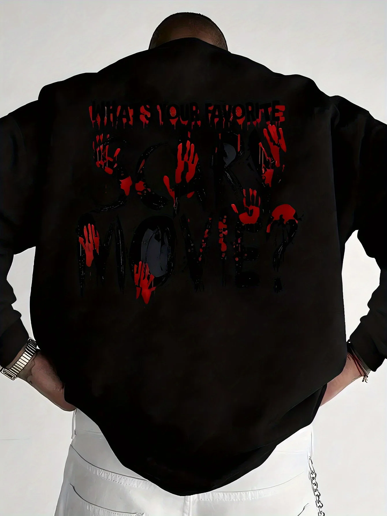 

Palm Graphic Printing Autumn and Winter Men's and Women's Sweatshirts Casual Loose Outdoor Street Sports Training Brand Fashion