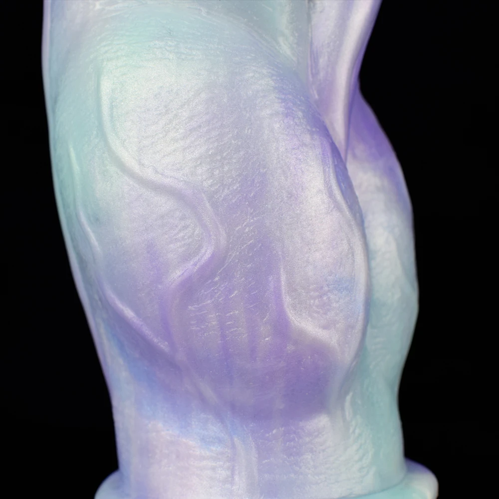 NNSX S/M/L Big Knot Ice Dragon Series Dildo With Suction Cup Cyan Beast Penis Vagina Anal Plug Gay Adult Sex Toy Masturbator