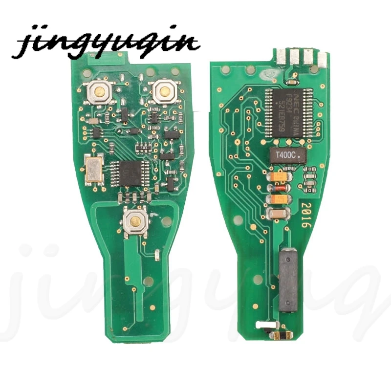 jingyuqin 3 Buttons Remote Flip Car Key Circuit Board Fob 433Mhz For Mercedes Benz CLS W204 W202 W212 W211 W203 W205