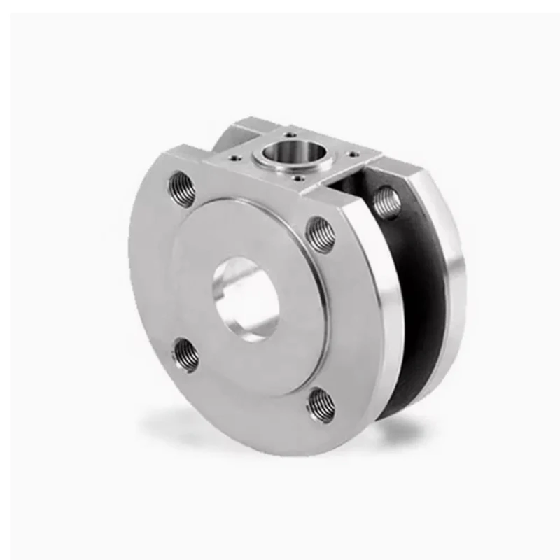 CNC machining 304 316 stainless steel/cast steel thin type ball valve Q71F-16P flange manual wafer ball valve