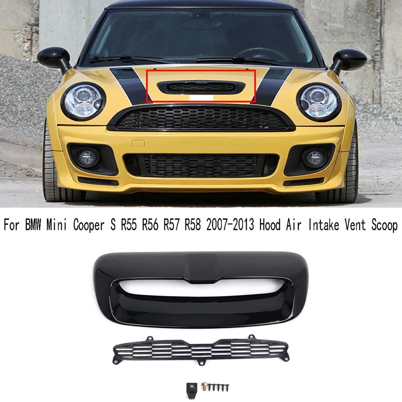 For BMW Mini Cooper S R55 R56 R57 R58 2007-2013 Hood Air Intake Vent Scoop