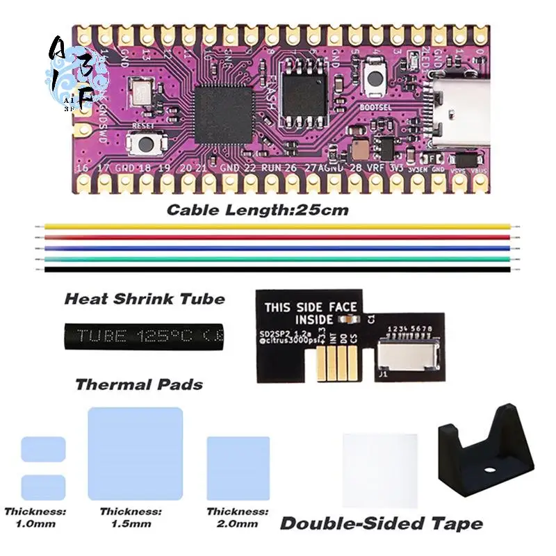 

Комплект платы A13F-Picoboot + адаптер для Raspberry Picoboot Pi Pico, сменный модуль IPL для консоли Gamecube