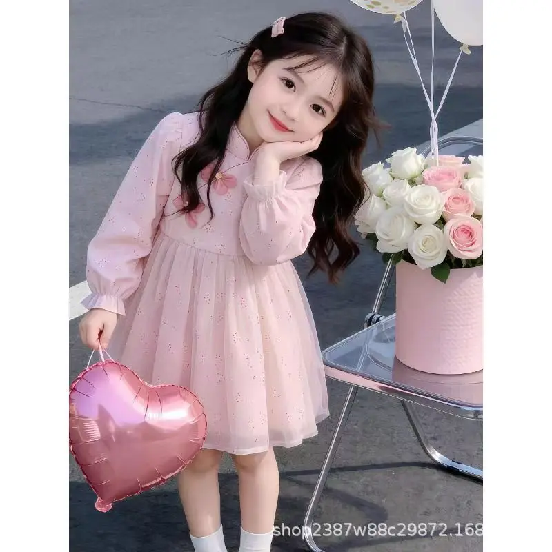 nouvelle-robe-de-princesse-en-tulle-rose-a-manches-longues-style-chinois-douce-et-mignonne-pour-femmes