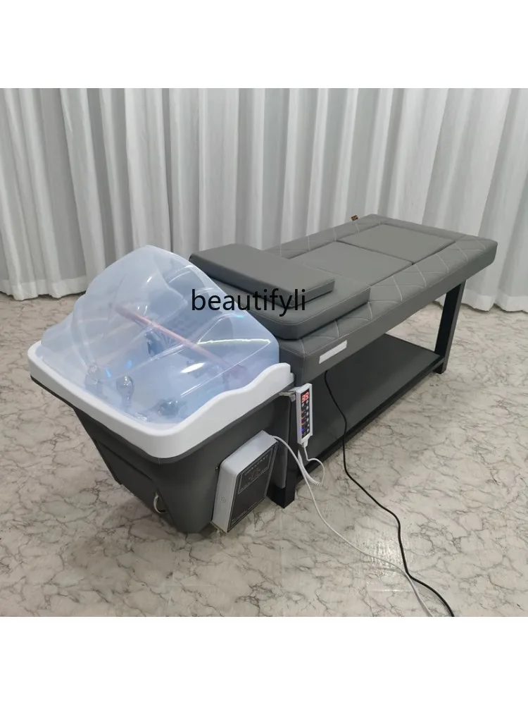 Thai Shampoo Chair Hair Salon Massage Couch Water Circulation Integrated Flushing Bed Fumigation Moxibustion Bed