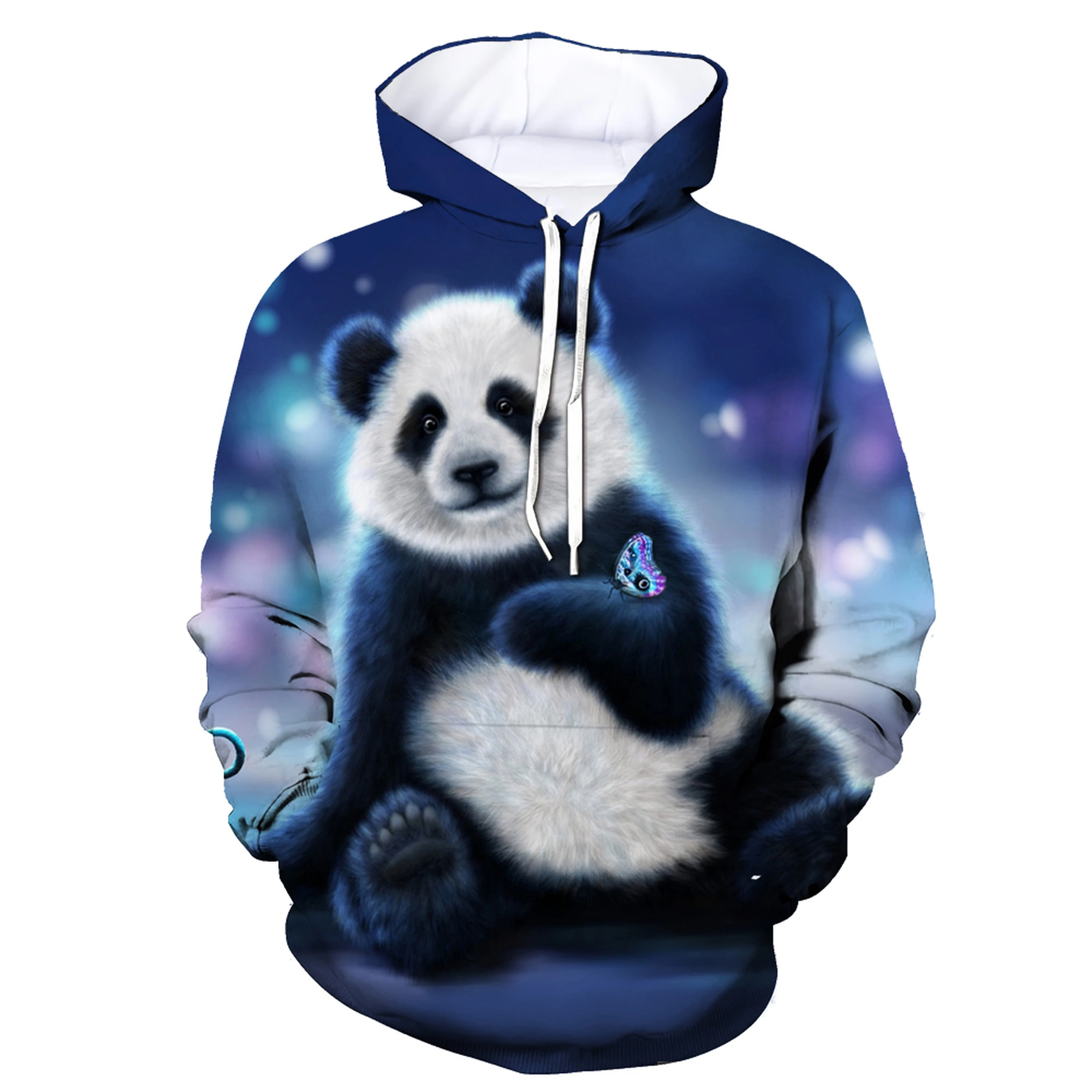 Autumn Animal Chinese Panda 3D Print Hoodies Men Women Fashion Casual Sweatshirts Oversized Hoodie Pullovers Tracksuit Clothing