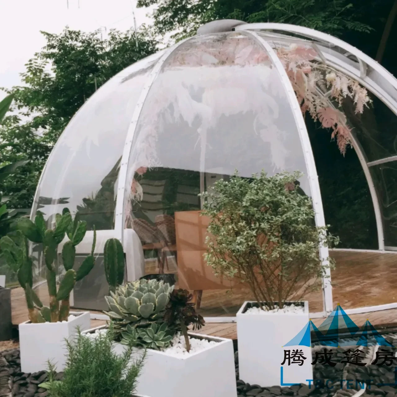 

Selling outdoor transparent pc starry sky house round glass net red bubble farmhouse restaurant tent homestay