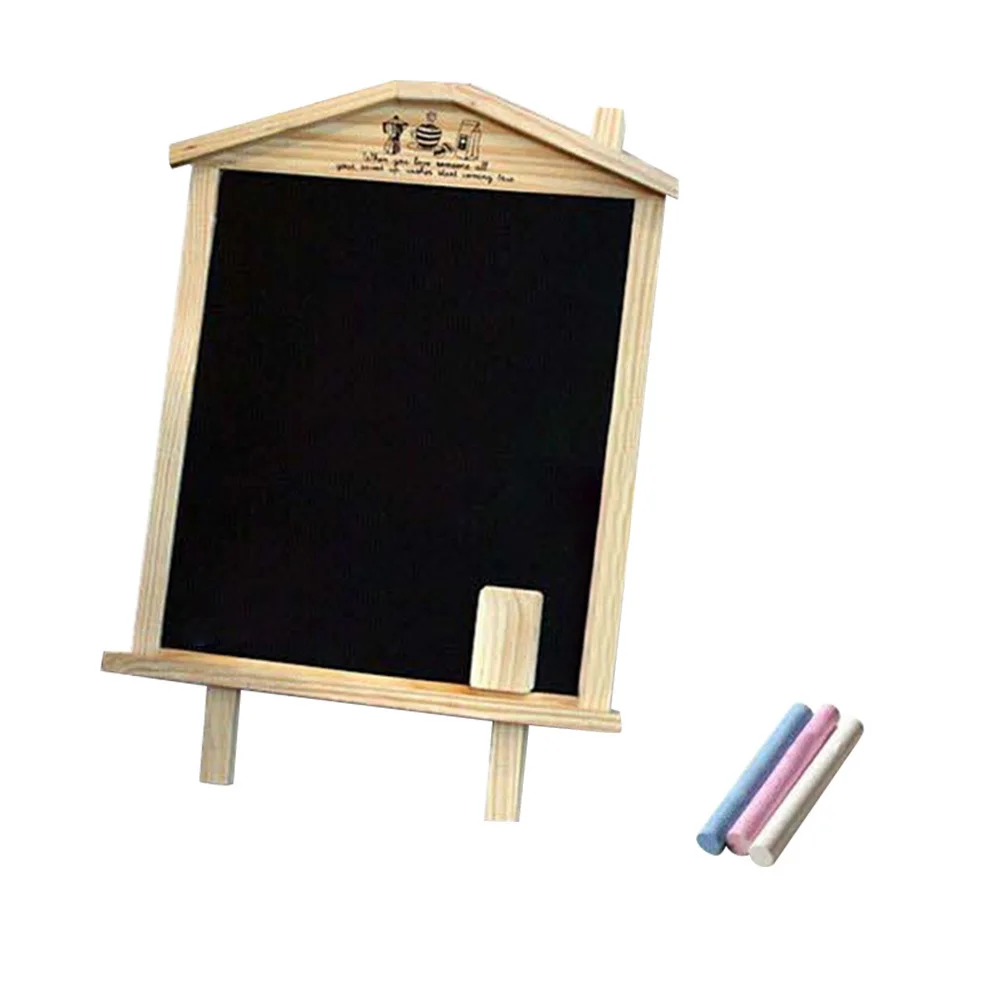 36x26cm Magnetic Small Blackboard Wooden Message Board Decorative Chalkboard for Shop Home Kitchen Classroom Door Sign Menu
