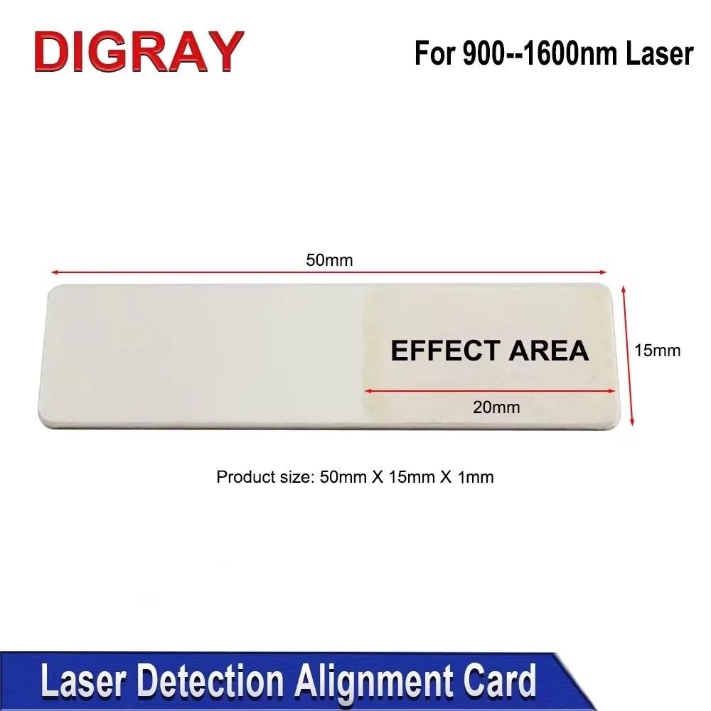 DIGRAY Fiber Laser Detection Alignment Card Ceramic Plate Infrared Laser Visualizer Calibrator For 900-1600nm Laser