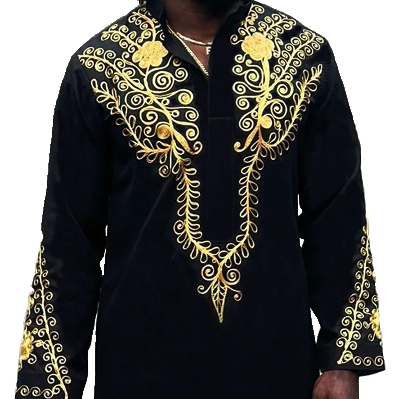 2 pieces african traditional dresses clothes for men tracksuit fashion kaftan outfits dashiki set robe africa clothing 2024