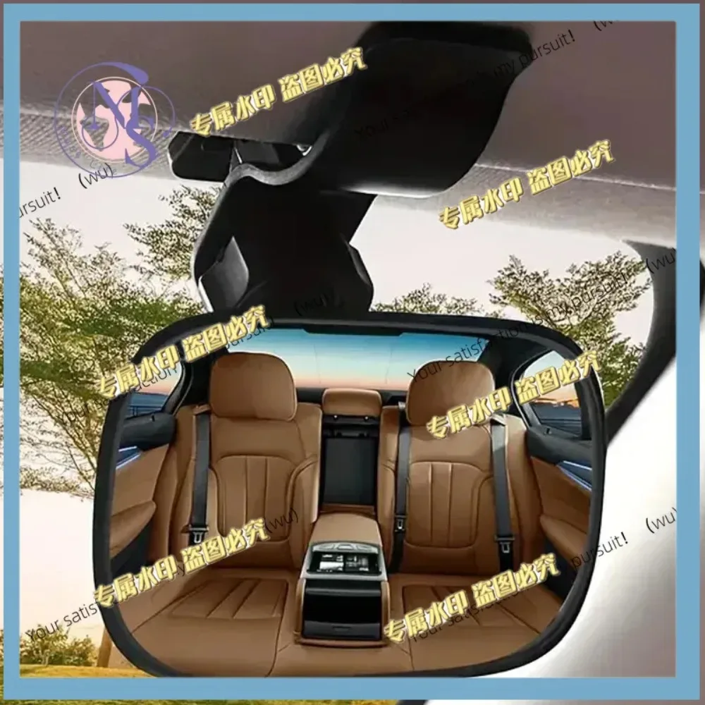 Car mini safety perspective rear seat mirror 2 in 1 for easy viewing of the rear seat