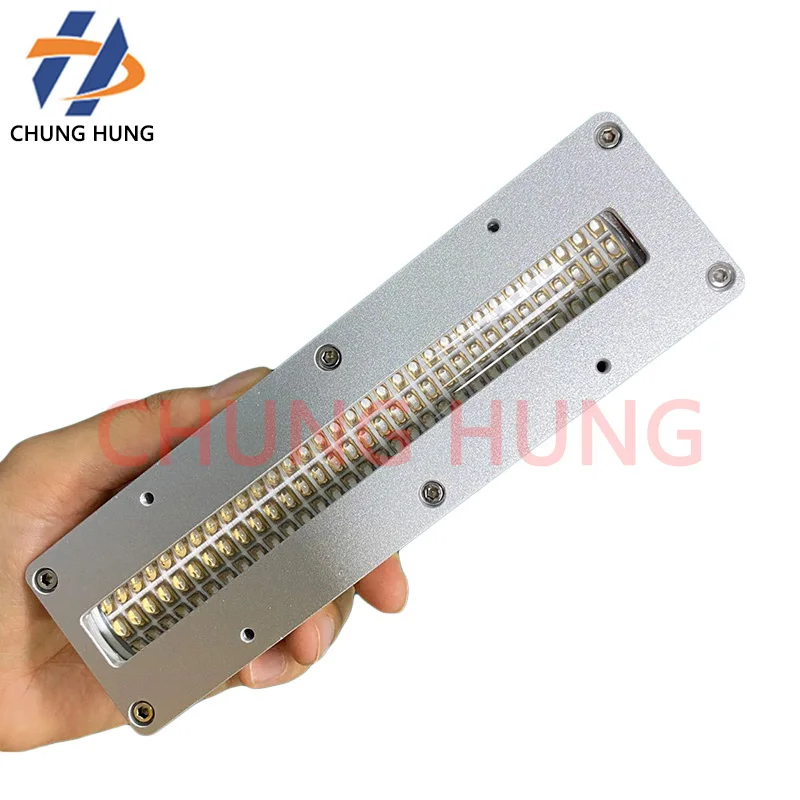 350 ワット水冷 UV LED 硬化ランプエプソン I3200 第 5 世代第 7 世代デュアルノズル UV LED インク乾燥硬化青紫光ランプ