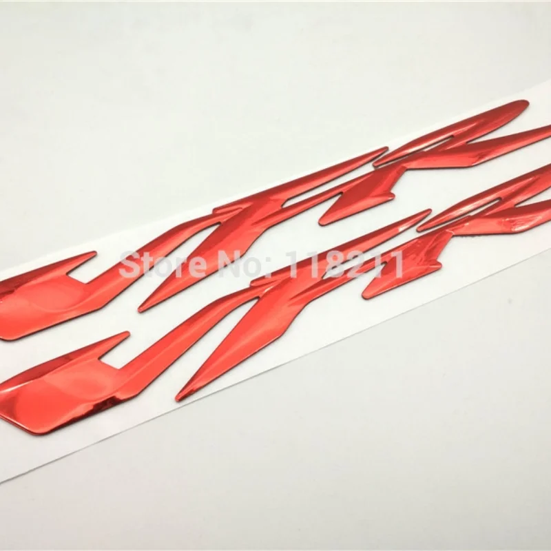 2Pcs/ Pair VFR 3D Raised Sticker Decals 23 x 2.8cm fits for HONDA VFR 400 800 1200 Motorcycle Bike