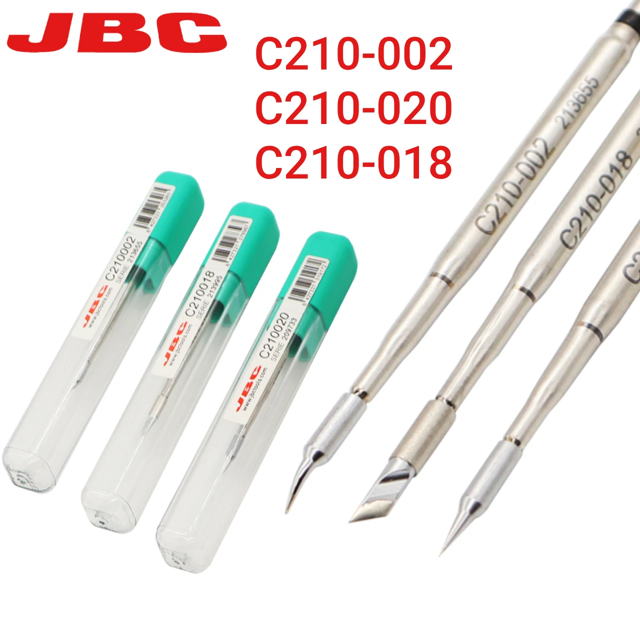 Original JBC C210 Series Welding Head New Packaging C210-002/018/020 Soldering Iron Head For PCB Repair Tools