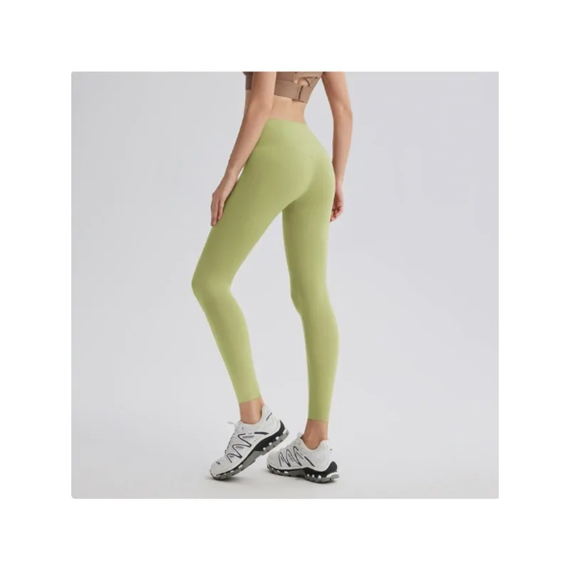 High Strength Compression Solid Color Soft Women Sport Pant Tight Butter High Waist Yoga Legging Athletic Gym Comprehensive Wear