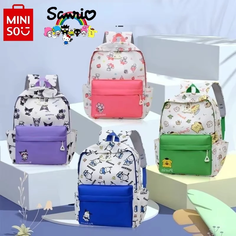 

Sanrio New Women's Backpack Fashion High Quality Nylon Student Backpack Cartoon Multi Functional Large Capacity Girls' Backpack