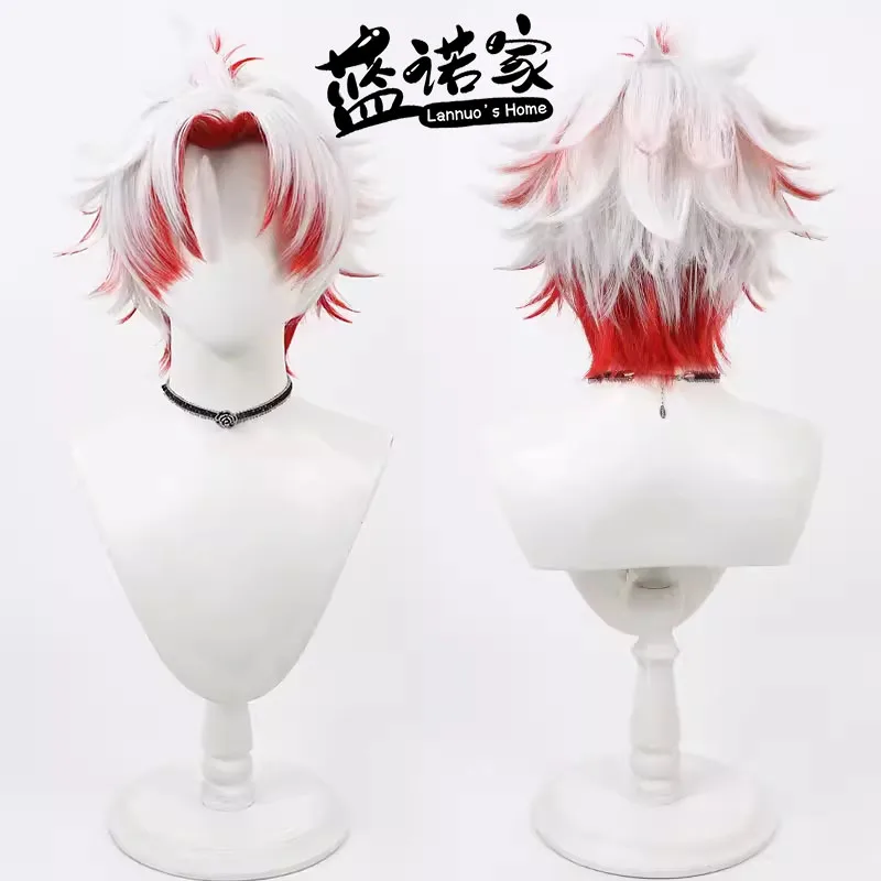 

Anime Wuthering Waves Scar Cosplay Wig Halloween Carnival Party Props Synthetic Hair Heat Resistant Fiber + Wig Cap